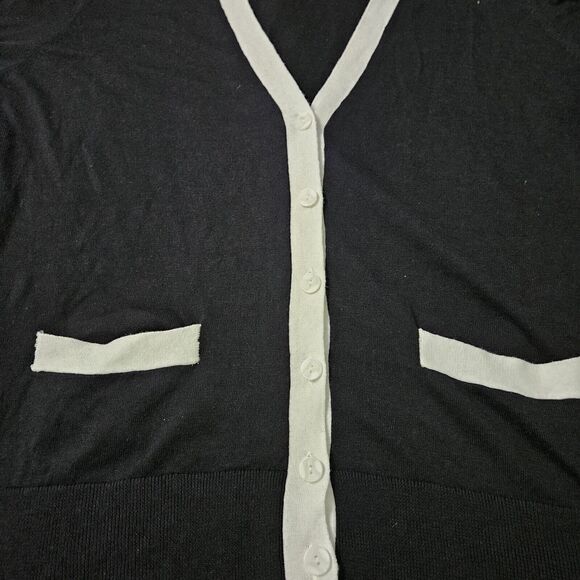 Liz Claiborne Womens Cardigan Sweater Multicolor Size XL Cotton Blend Buttons - Picture 9 of 13